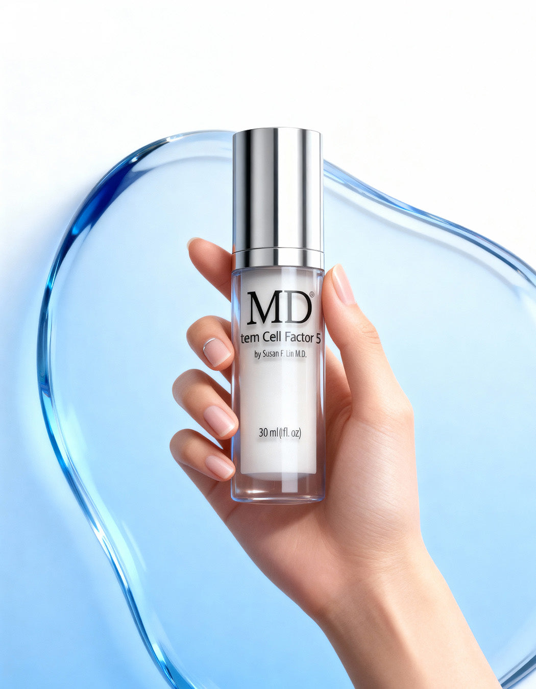 MD Stem Cell Factor 55 is a growth factor anti-aging serum powered by cutting-edge stem cell science and bioactive peptides.