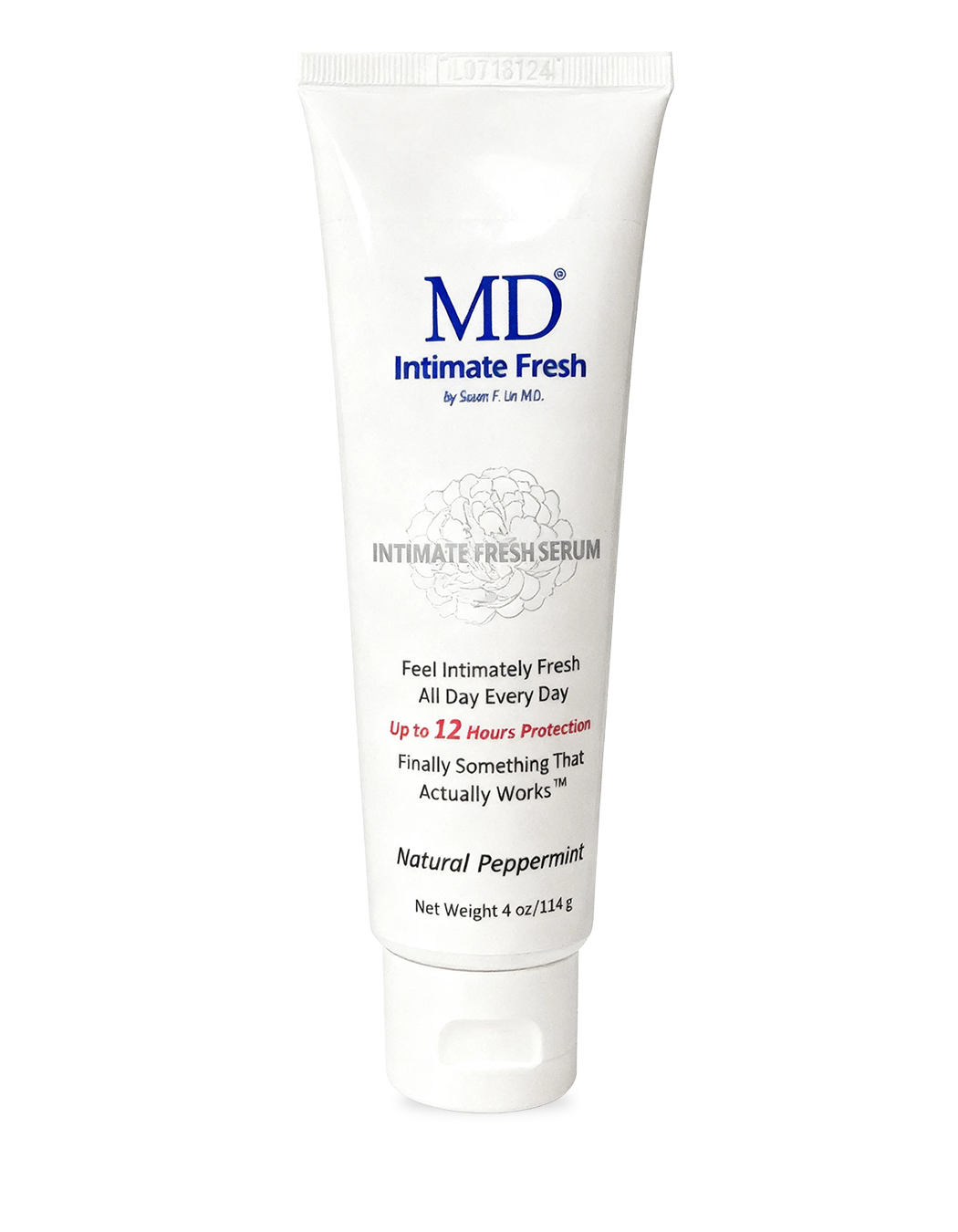 MD Intimate Fresh hygiene serum with box from MD Wellness—a leave-on formula for freshness, pH balance, and daily comfort